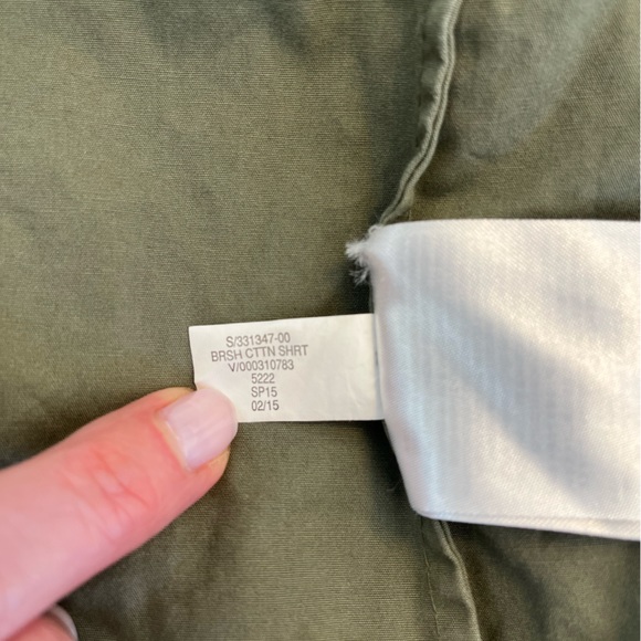 Banana Republic Olive Green Utility Jacket w/Stowable Hood Women’s Size X-Small - Picture 13 of 13